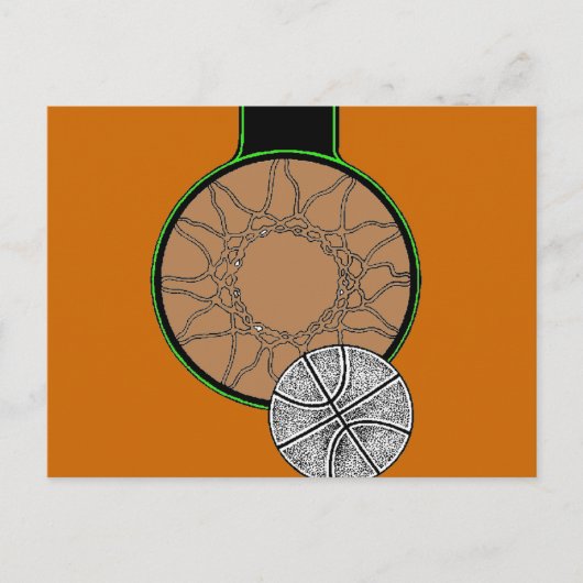 BASKETBALL HOOP BRIEFKAART (Voorkant)