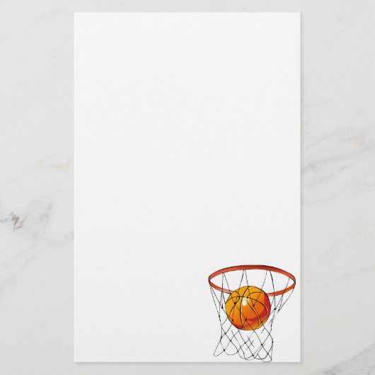 Basketball Hoop Briefpapier (Voorkant)
