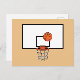 Basketball Hoop Feestdagenkaart