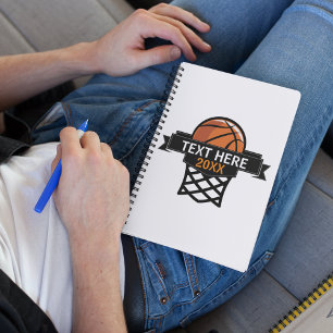 Basketball Hoop gepersonaliseerd  Notitieboek