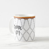 Basketball Hoop Net_black overzicht_Dunk het! Koffiemok (Voorkant links)