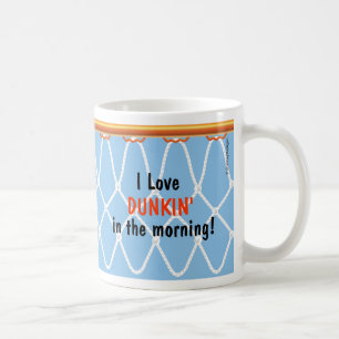 Basketball Hoop Net_I Love Dunkin'_blue Koffiemok