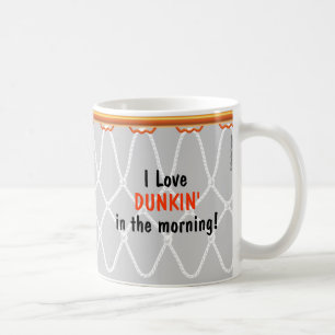Basketball Hoop Net_I Love Dunkin'_grijs Koffiemok