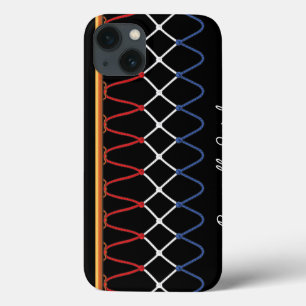 Basketball Hoop Net_red, white, blue_autografie st iPhone 13 Hoesje
