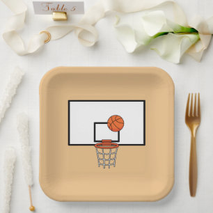 Basketball Hoop Papieren Bordje