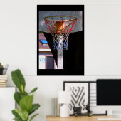 Basketball Hoop Poster (Thuiskantoor)