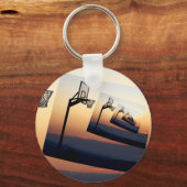 Basketball Hoop Silhouette Sleutelhanger (Voorkant)