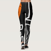 Basketball Hoops, Basketball Player Gift Leggings (Achterkant)
