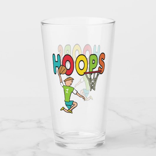 Basketball Hoops Glas (Voorkant)