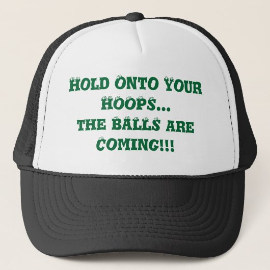 Basketball Hoops Humor Trucker Pet (Voorkant)