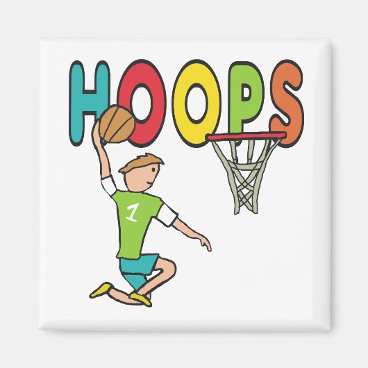 Basketball Hoops Magneet (Voorkant)