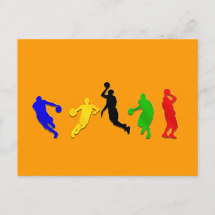 Basketball hoopsbasketbal briefkaart