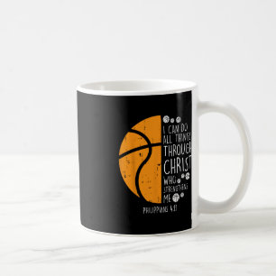 Basketball i kan dingen doen die Verse God Jezus G Koffiemok