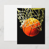 Basketball I Love Bedankkaart (Voorkant / Achterkant)