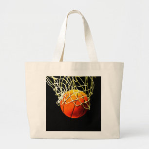 Basketball I Love Grote Tote Bag
