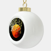 Basketball I Love Keramische Bal Ornament (Rechts)