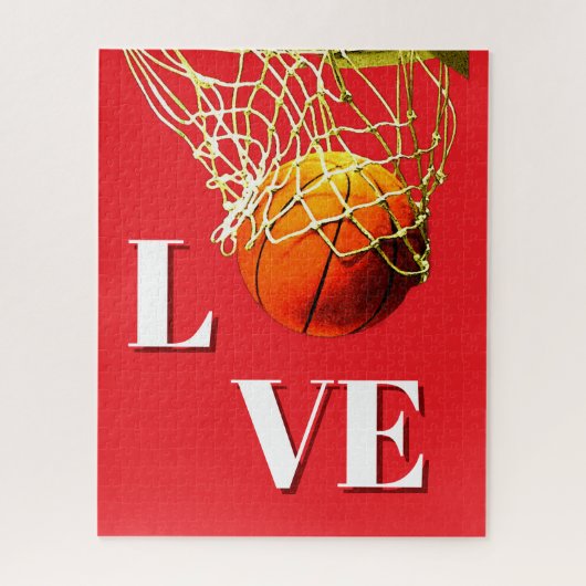 Basketball I Love Legpuzzel (Verticaal)