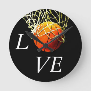 Basketball I Love Ronde Klok