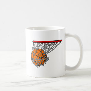 Basketball in hoepel koffiemok