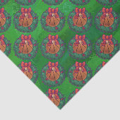 Basketball in kerstmis Wreath Tissuepapier (Detail)