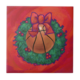 Basketball Inside Kerstmis Tegeltje