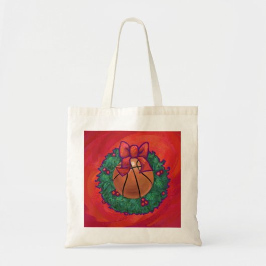 Basketball Inside Kerstmis Tote Bag (Voorkant)
