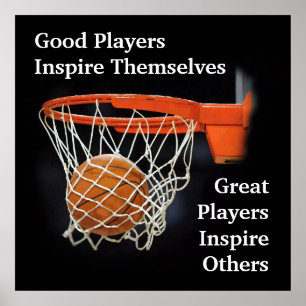 Basketball Inspirerend Citaat Inspire Spelers Poster