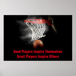 Basketball Inspirerend Citaat Inspire Spelers Poster
