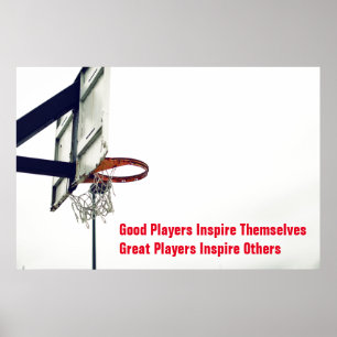 Basketball Inspirerend Citaat Inspire Spelers Poster