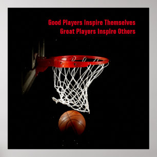 Basketball Inspirerend Citaat Inspire Spelers Poster