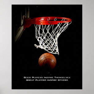 Basketball Inspirerend Citaat Inspire Spelers Poster