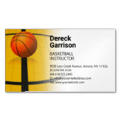 Basketball Instructor | Coach | Trainer Magnetisch Visitekaartje (Voorkant)