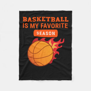 Basketball is mijn favoriete Seizoen Basketball Lo Fleece Deken
