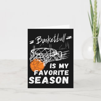 Basketball is mijn favoriete Seizoencadeau Kaart