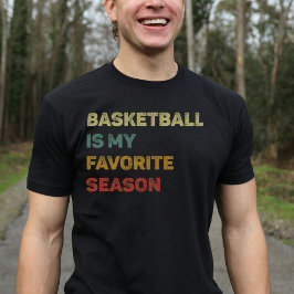Basketball is mijn favoriete Seizoensretro T-shirt