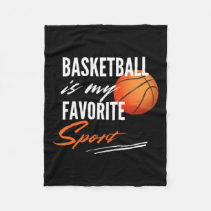 Basketball is mijn favoriete sport fleece deken