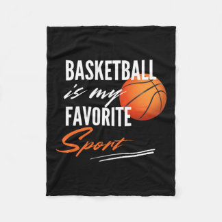 Basketball is mijn favoriete sport fleece deken
