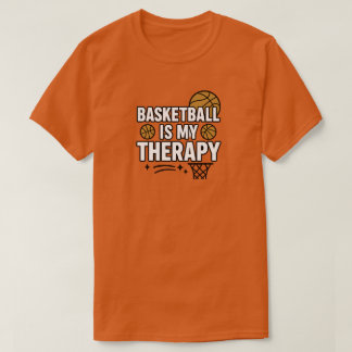 Basketball is mijn therapie t-shirt