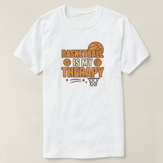 Basketball is mijn therapie t-shirt