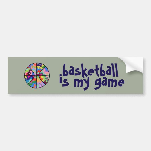 Basketball is My Game Bumpersticker (Voorkant)