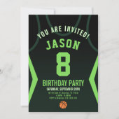 Basketball Jersey Invitation d'anniversaire (Devant)