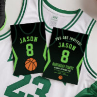 Basketball Jersey Invitation d'anniversaire