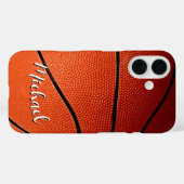 Basketball Jouw naam Aangepast Case-Mate iPhone Case (Achterkant (horizontaal))