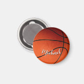 Basketball Jouw naam Aangepast Magneet (Voorkant / Achterkant)