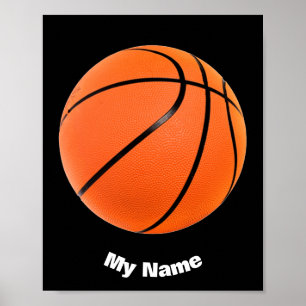 Basketball Jouw naam Aangepast Poster