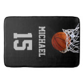 Basketball Jouw naam Badmat (Voorkant)