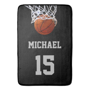 Basketball Jouw naam Badmat