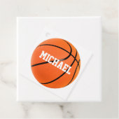 Basketball Jouw naam Bedankjes Labels (In situ)