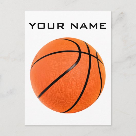Basketball Jouw naam Briefkaart (Voorkant)
