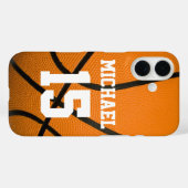Basketball Jouw naam  Case-Mate iPhone Case (Achterkant (horizontaal))
